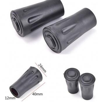 Trekking Poles with Carbon Fiber and Tungsten Tips (2 Pack)