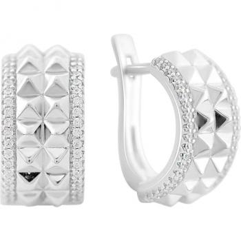 Orecchini in argento con zirconi