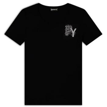 Freddy FY Modal Jersey T‑Shirt Nera Medium