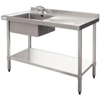 Vogue 600 mm Left-Handed Kitchen Sink Bowl, Stainless Steel, 1000X Series