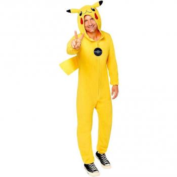 Amscan Erwachsenen Kostüm Pikachu, Lizenzware Pokémon, Gelb, M