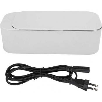 Ultrasonic Jewelry Cleaner 400ml, Plastic Housing, 304 Stainless Steel Interior, 220V, 3-Minute Timer, 42KHz