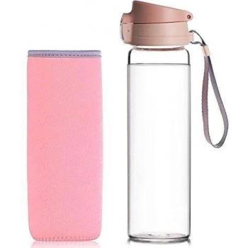 Reeho® Botella de Agua Transparente 510ml Libre de BPA