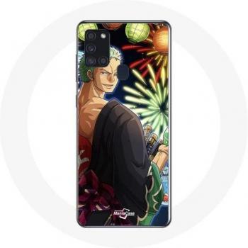 Zoro Anime Merry Christmas Case for Samsung Galaxy A21s