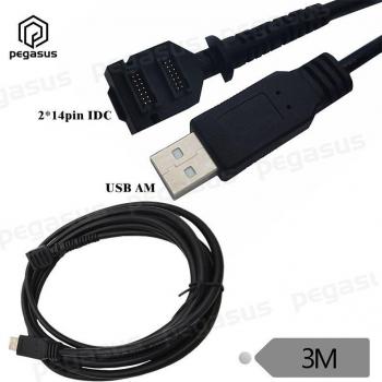 Verifone VX805 VX820 USB Cable 14 Pin IDC to USB 2.0 A Male