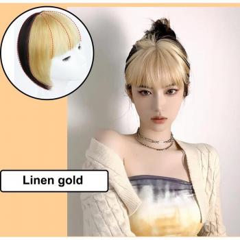 AOSIWIG Hochtemperaturfaser Pony Clip-in Schwarz Gold