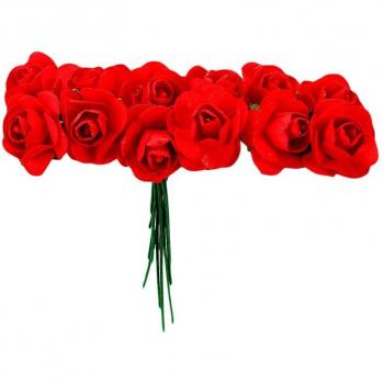 144pcs Mini Artificial Ivory Roses for DIY Wedding Decor