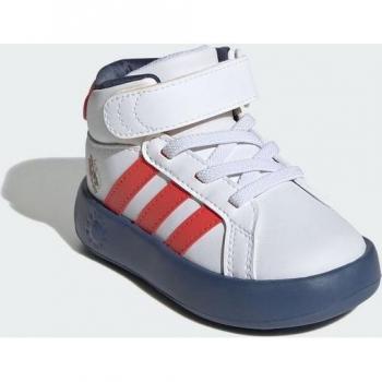 Tenis Infantil Grand Court Mid Adidas Mickey & Friends Blanco