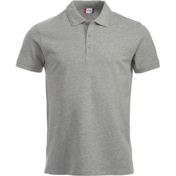 Polo Melange Grigio Uomo Clique