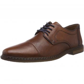 Rieker Herren Schnürhalbschuhe 13428, Amaretto/Royal/Navy 24
