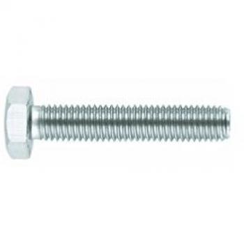 Vis M4x25 Zinguées, Tête Hexagonale, Filetage Total, 500 pièces