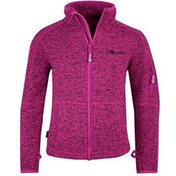 Trollkids Chaqueta Jondalen de Polar para Niños, color Dunkelrosa, talla 14 años