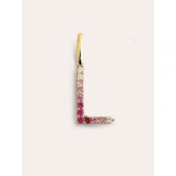 Charm Letra Spark Sakura en Plata de Ley 925 con Baño de Oro