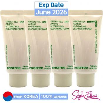 Schiuma Tè Verde INNISFREE 120 g – Set di 4 campioni da 30 g