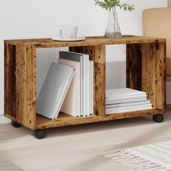 Armario de Madera Envejecida con Ruedas Maison Exclusive 72x33x42,5 cm