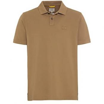 Camel active Regular Fit Poloshirt mit Logo-Stitching, Größe L