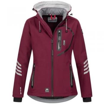 Arctic Seven Damen Softshelljacke ASNicolia mit abnehmbarer Kapuze Gr. S rot