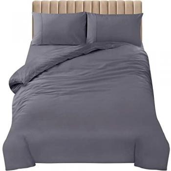 Utopia Bedding Double Duvet Cover and Fitted Sheet Set