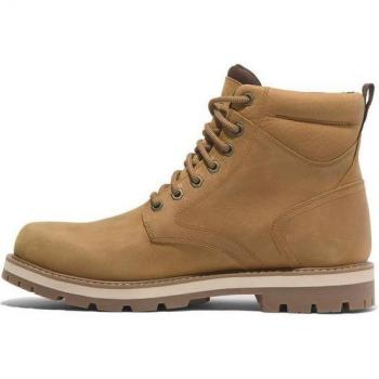Timberland Britton Road Medias con Cordones, Impermeables, Color Marrón-Amarillo, 43.5