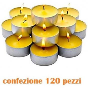 Trajesio Trade Shop Velas Tealight Blanca Aromática de Limón (120 unidades)