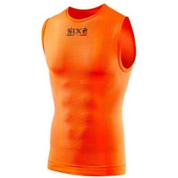 Canotta Intima Tecnica Smanicata Termica Arancione Fluo Taglia S