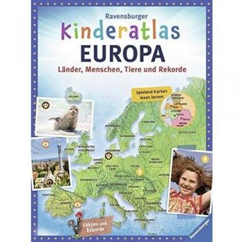 Andrea Schwendemann Ravensburger Kinderatlas Europa: Länder, Menschen, Tiere Und Rekorde