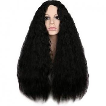 Peluca Rizada Larga Color W Mujer