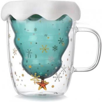 Christmas Star Glass Mug