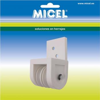 Puleggia doppia corda 8 mm Micel TLD19