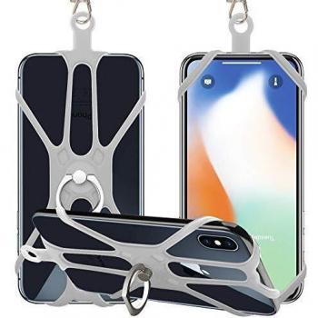 Gray Silicone Phone Support for iPhone & Galaxy