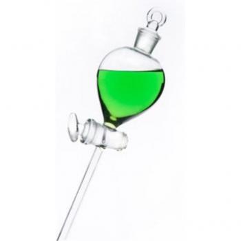 Boule de Laboratoire 250 ml, Verre, Robinet Stopper + Accessoires de Mesure