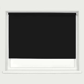 Obsidian Roll‑Down Blind – Black / 160cm / 180cm W × 160cm D