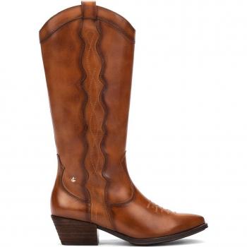 Bottes en cuir Pikolinos Vergel avec fermeture éclair et style Western pour femme
