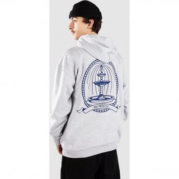Skateboard Felpa Grigia Old Money con Cappuccio da Corsa