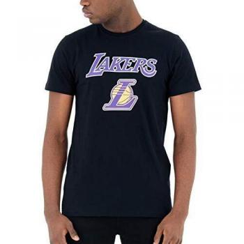 New Era Maglietta Los Angeles Lakers con logo team, per uomo, taglia M, nera