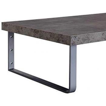 Cadre mural suspendu 120 cm béton Moon, accompagnés de 2 équerres fixes