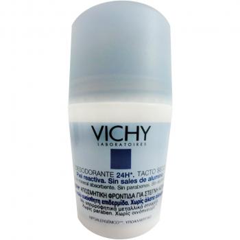 DESODORANTE 24 H SIN SALES DE ALUMINIO VICHY ROLL ON 50 ML