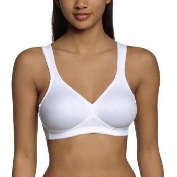 Anita Dual Comfort Bra in White, Size 48C