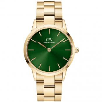 Daniel Wellington Reloj Esmeralda 36 mm con Detalle Oro