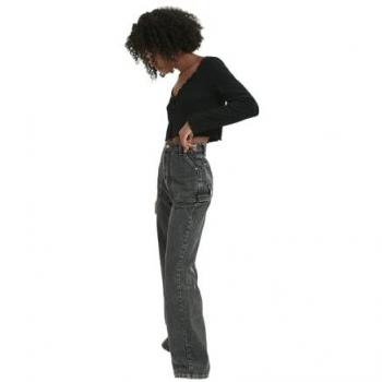 Trendyol Weite High-Waist Jeans für Damen, anthrazit, Größe 42
