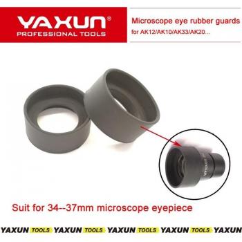 Capuchon de lentille 36 mm – Oeil de sécurité en silicone pour microscopes YAXUN