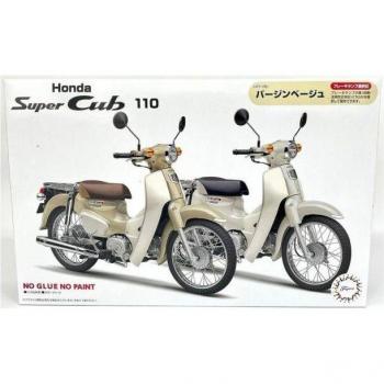 Fujimi 1/12 Scale Honda Super Cub 110 Plastic Model – NEXT Series (Virgin Beige)