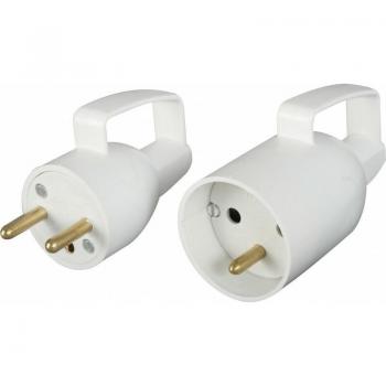Lot de fiches électriques à deux pôles et terre, 16 A – DEBFLEX