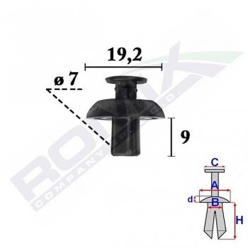 ROMIX Clip, enjoliveur C70361 TOYOTA,LEXUS,LAND CRUISER 150 (KDJ15_, GRJ15_),HILUX Pick-up (GUN1_),PRIUS (ZVW3_),PRIUS PLUS (ZVW4_)