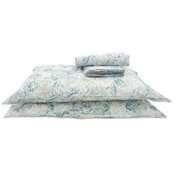 Completo Lenzuola Azzurro 100% Cotone Vigata Singolo