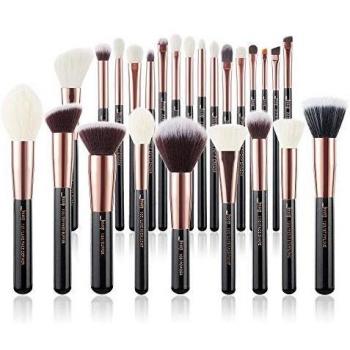 Jessup 25 Stücke Make-up Pinsel Set, Synthetische und natürliche Haare