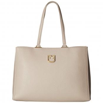 FURLA 1008019 TUK-Dalia Medium Beige Shopping Tote (Donna & Belvedere)
