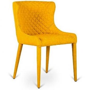 Afrodite Elegante: Sedia Tessile Giallo Delta 6105