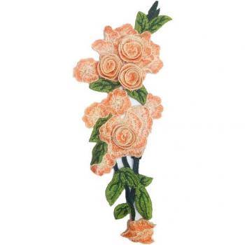 Cheongsam Infantil Bordado y Bonificación Floral Hidrosoluble
