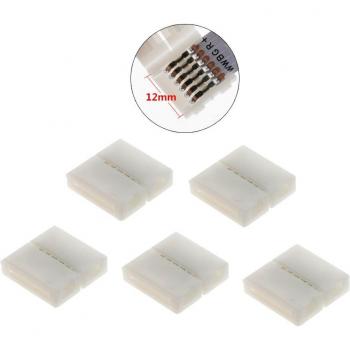 Adaptador 12mm L/T 6 pines, tira LED 5050 3528 RGBCCT